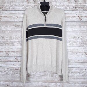 Eddie Bauer Mens Sweater XL Quarter Zip 527